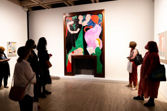People at the Matisse: Life & Spirit exhibition on Friday. 