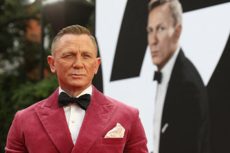 Daniel Craig at the world premiere of No Time to Die in London.
