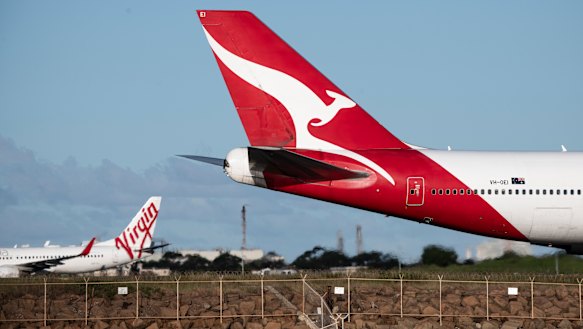 Planes have been grounded at airports around Australia due to travel bans and border closures.