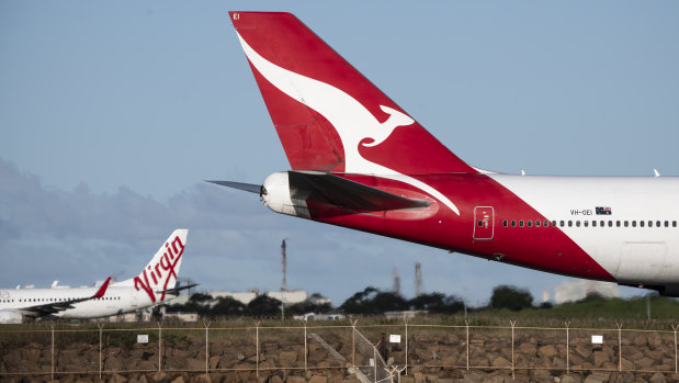 Planes have been grounded at airports around Australia due to travel bans and border closures.