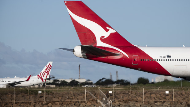 Qantas and Virgin have slashed flights.