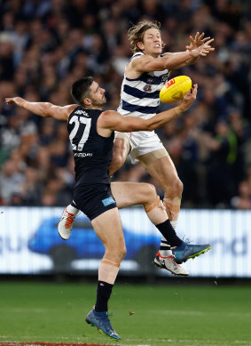 Welcome return: Carlton’s Marc Pittonet.