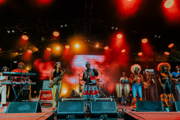 Legendary Zambian group Witch filled the dance floor.