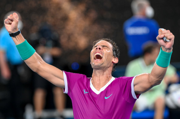 Rafael Nadal conquered Daniil Medvedev in last year’s Australian Open men’s final.