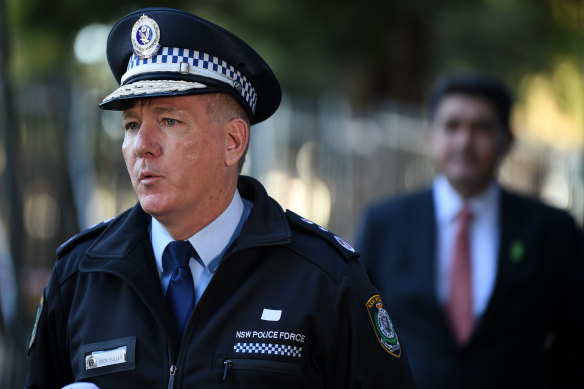 NSW Police Commissioner Mick Fuller on Wednesday.