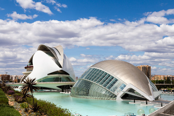 Valencia’s futuristic City of Arts and Sciences.