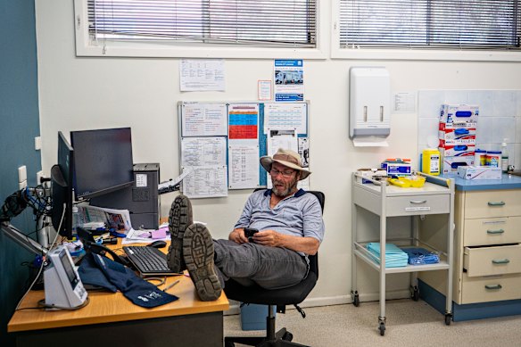 Rose at work at Brewarrina Hospital.