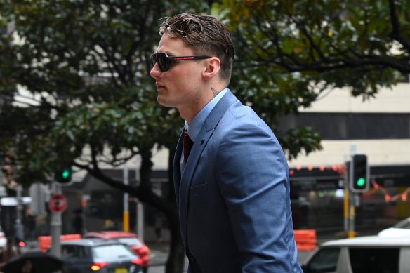 Joel Fitzpatrick Burtt outside court on Monday.