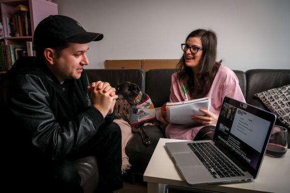 Luke Dalton and Julia Bennett have been playing one called "Isolation Trivia" during the lockdown