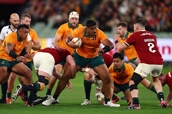 Skelton from Will Wallabies is fighting.
