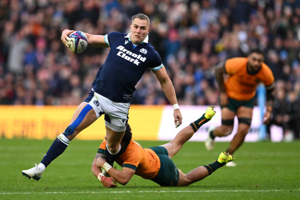 Too hot to handle: Duhan van der Merwe.