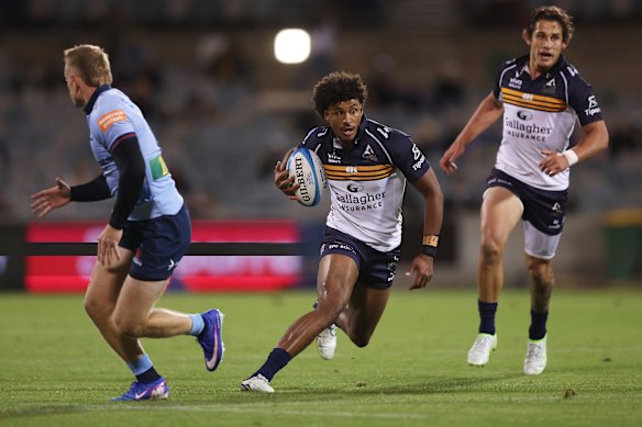 High-flying Brumbies behind Kadin Pritchard are in demand. 