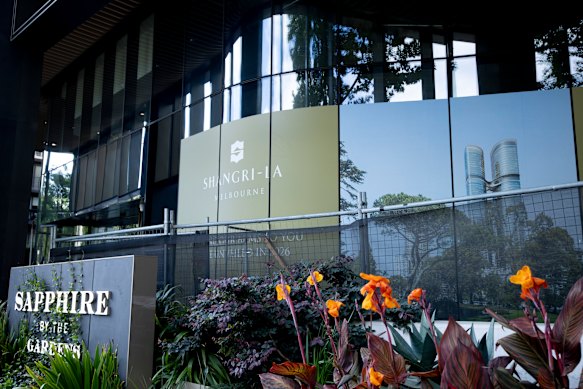 Shangri-La Melbourne was supposed to open in 2024 but the rooms are still empty shells. 