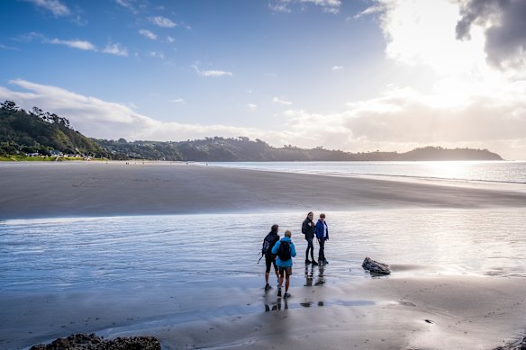 Beach crossing on the trail.