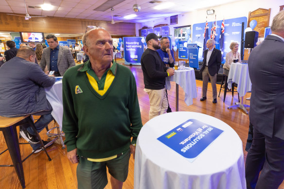 Scenes of dejection at the Liberal Party gathering on election night, November 26.