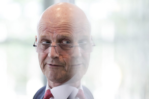 Senator David Leyonhjelm at Parliament House in Canberra on  Tuesday 12 February 2019.