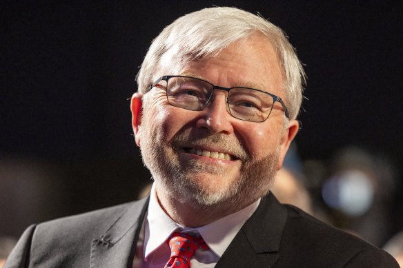 Former prime minister Kevin Rudd.