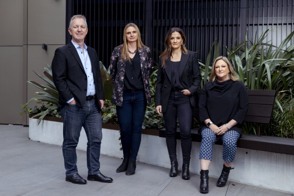 Nine chief digital officer Alex Parsons, chief data officer Suzie Cardwell, chief information and technology officer Memo Hayek and chief product officer Rebecca Haagsma.