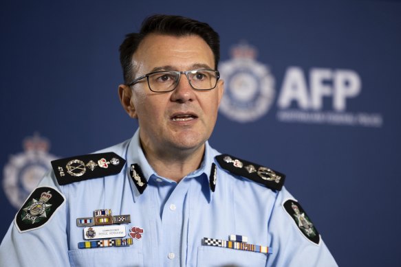 The federal police, led by AFP Commissioner Reece Kershaw, target foreign interference in multicultural communities.