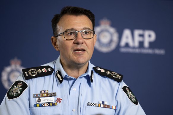 The federal police, led by AFP Commissioner Reece Kershaw, are targeting foreign interference in multicultural communities.