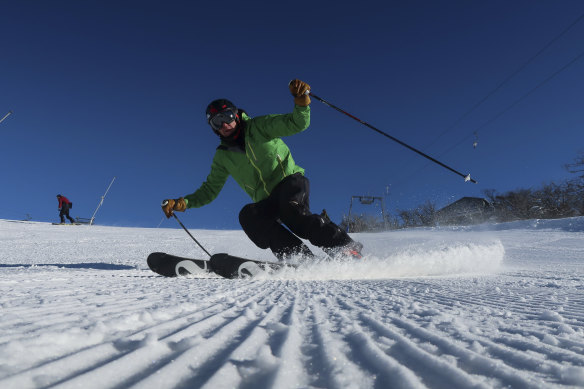 Keen skiers were treated to a weekend of excellent conditions. 