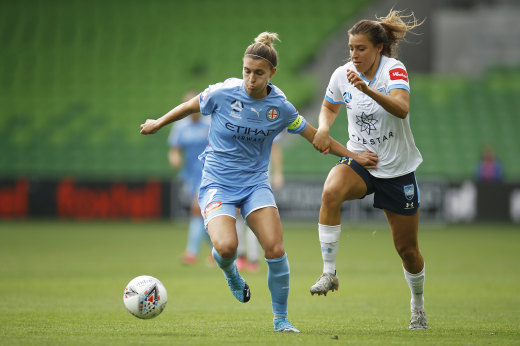 Steph Catley led from the front for City in the championship decider.