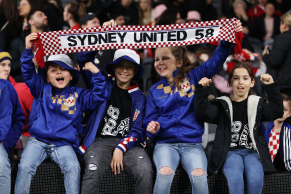 Men, women and children of all ages were part of the 16,000-strong crowd at the Australia Cup final.