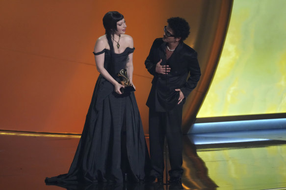 Lady Gaga and Bruno Mars.