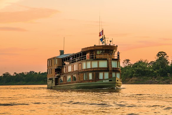 Cruising the Amazon’s waterways with luxury riverboat Delfin II.