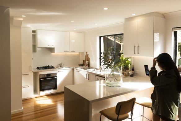 The three-bedroom townhouse had been renovated since it last traded.