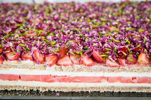 The watermelon cake at Black Star Pastry, the most Instagrammed cake.