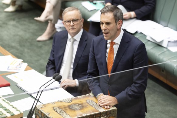 Prime Minister Anthony Albanese and Treasurer JIm Chalmers on Wednesday.