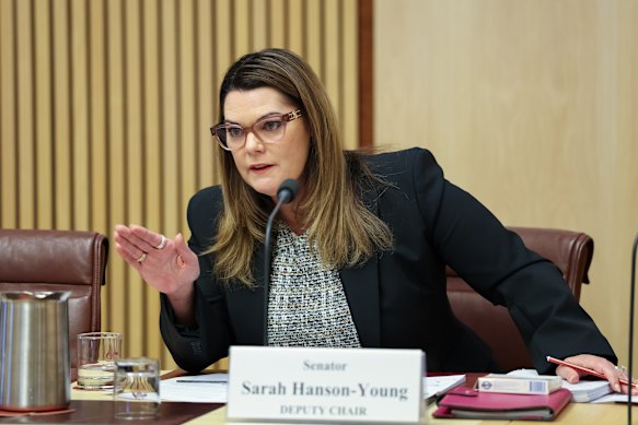 Greens senator Sarah Hanson-Young.
