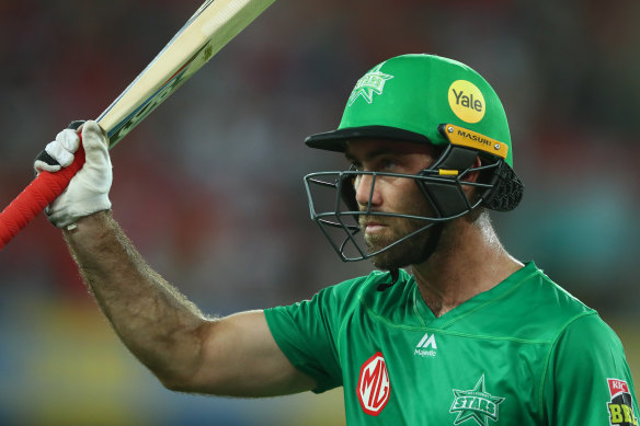 Glenn Maxwell fired with the bat for the Stars but bowled himself in the final over.