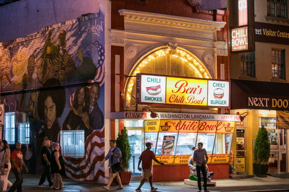 Ben’s Chili Bowl is a landmark on U Street.