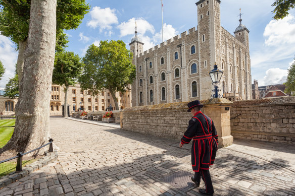 The valuables have been stored at the historic Tower of London.