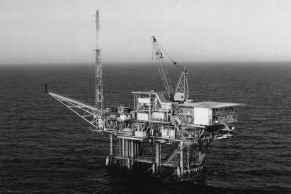Esso’s Kingfish A production rig in Bass Strait.