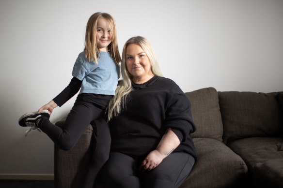 Kerryn Cugley, with her daughter Amity, is pregnant with her second child and says having non-judgmental medical support has made this pregnancy much easier.