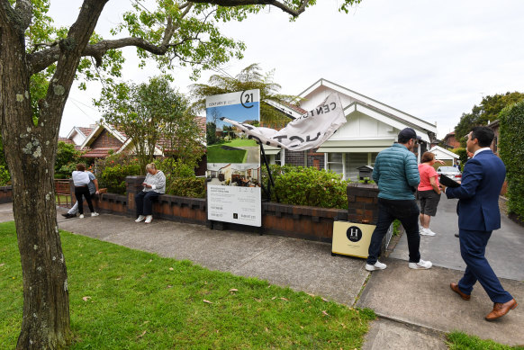 Sydney’s four-bedroom median house price fell 3.3 per cent last year. House prices more broadly fell more than 10 per cent.