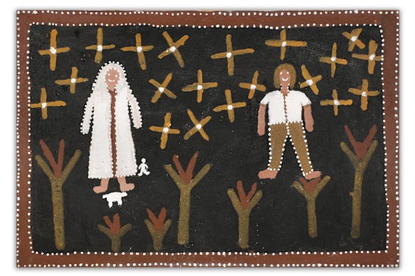 Queenie McKenzie’s Mary and Joseph, 1997. 