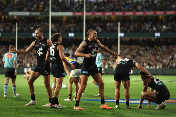 Carlton defeated Richmond in round one of the 2024 season.