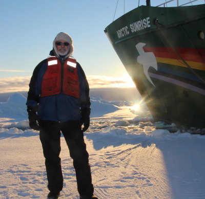 Sidney French with Arctic Sunrise.