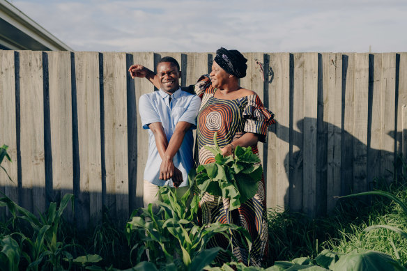 Musician Fiston Baraka, known as Baraka the Kid, with his mother Mulunda Kamfwe. He is part of Geelong’s GRID Series this year.