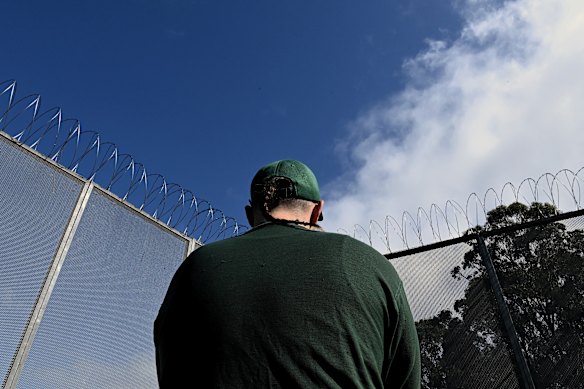 The low-security prison still features some heavy-duty measures, including barbed wire fencing.