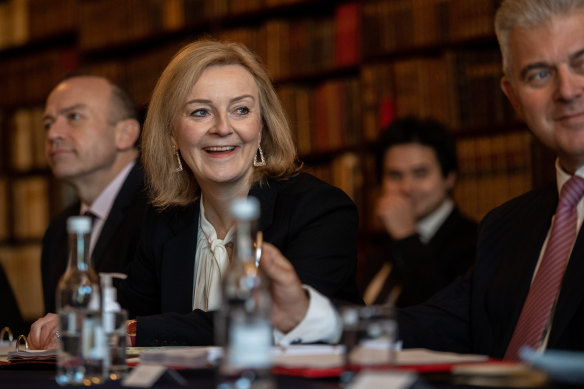 Liz Truss, seen here at Chevening House in January, has requested a revised invoice.
