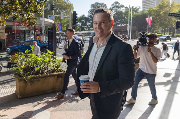 Alexander Csergo arrives in Sydney's Downing Center District Court earlier this week. He faces a maximum penalty of 15 years in prison.