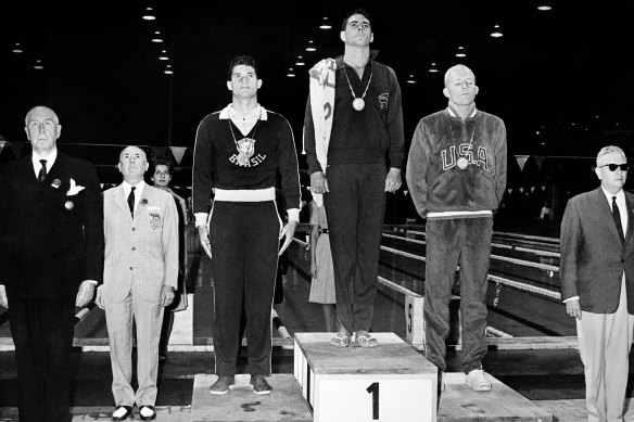 Australian John Devitt won gold in the 100 metres freestyle at the 1960 Rome Olympics in controversial circumstances, which led to a revolution in race timing systems.