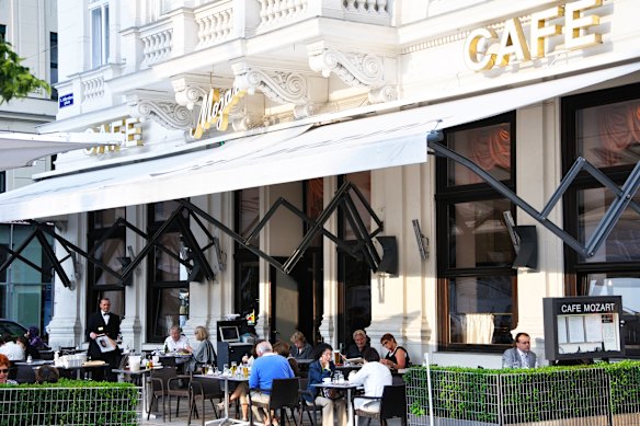 Cafe Mozart was a favourite haunt of actor Orson Welles and director Carol Reed during filming.