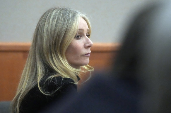 Gwyneth Paltrow sits in court as the case edges towards its conclusion. 