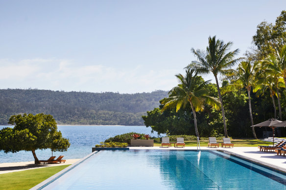 Poolside at Qualia.